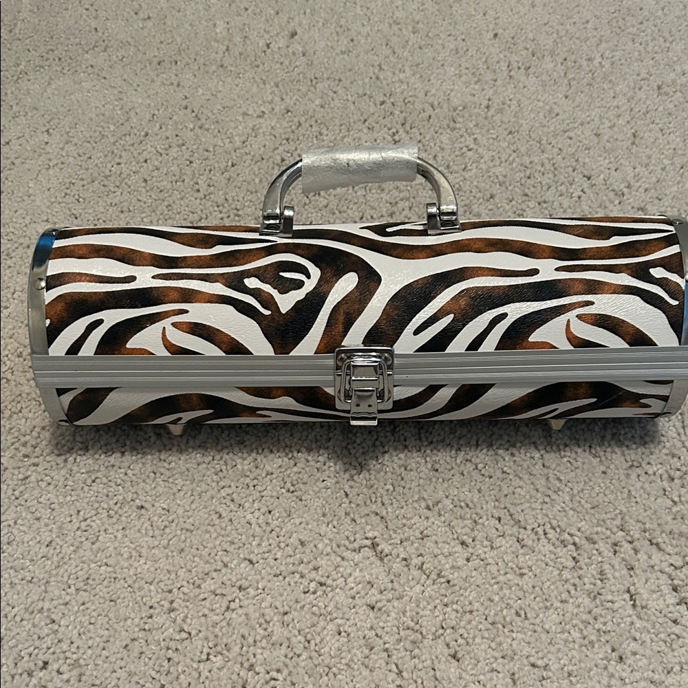 Zebra Print Wine Carrier